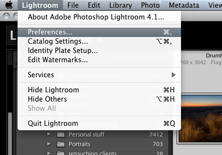 LR Preferences in MAC