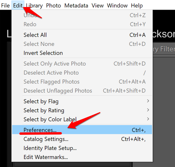 LR Preferences in PC